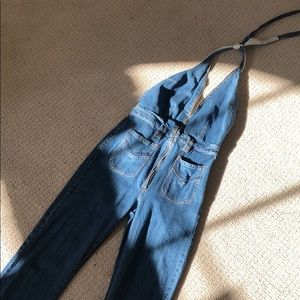 70’s denim jumpsuit